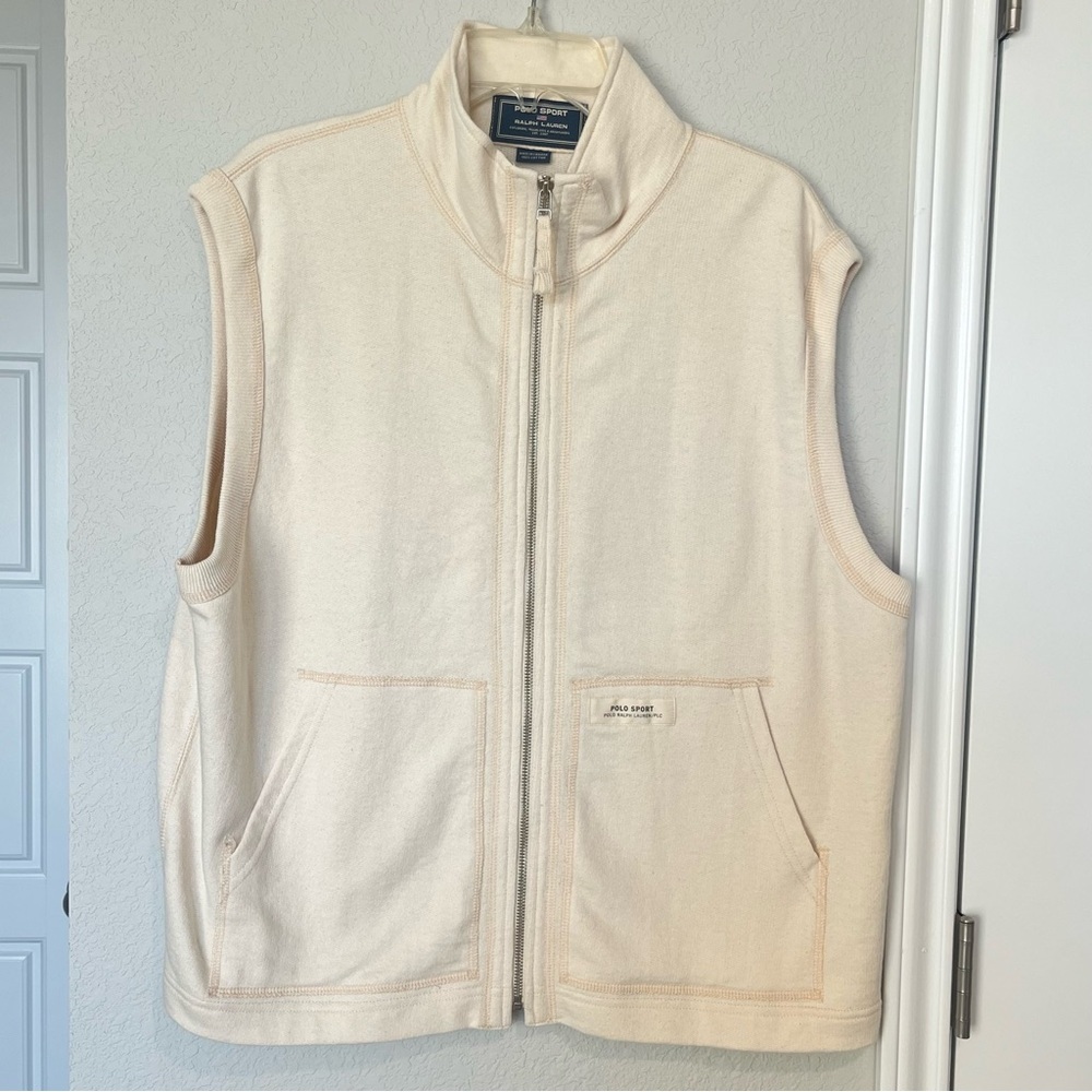 RARE Vintage Polo Sports Ralph Lauren Sport Full Zip Vest Size Medium Streetwear